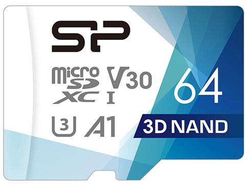 Silicon Power atminties kortelė Micro SDXC 64GB Superior Pro V30 + adapteris
