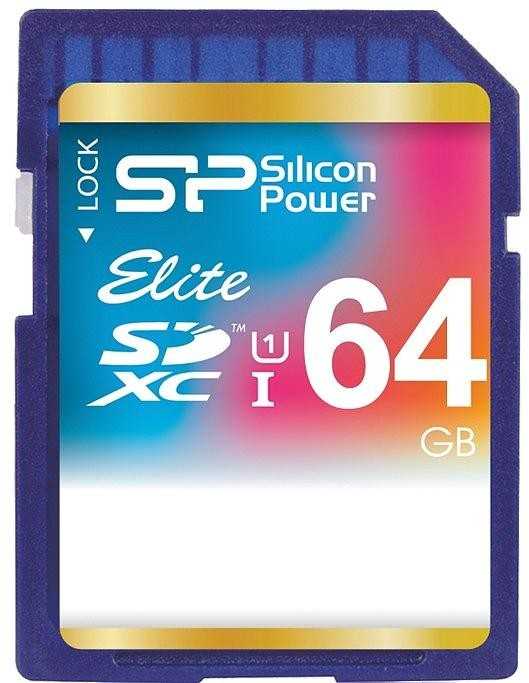 Silicon Power atminties kortelė SDXC 64GB Elite