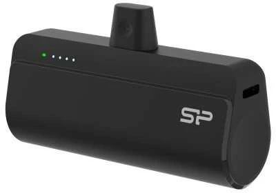 Silicon Power Bank | QD50 | 5000 mAh | USB-C | Juodas