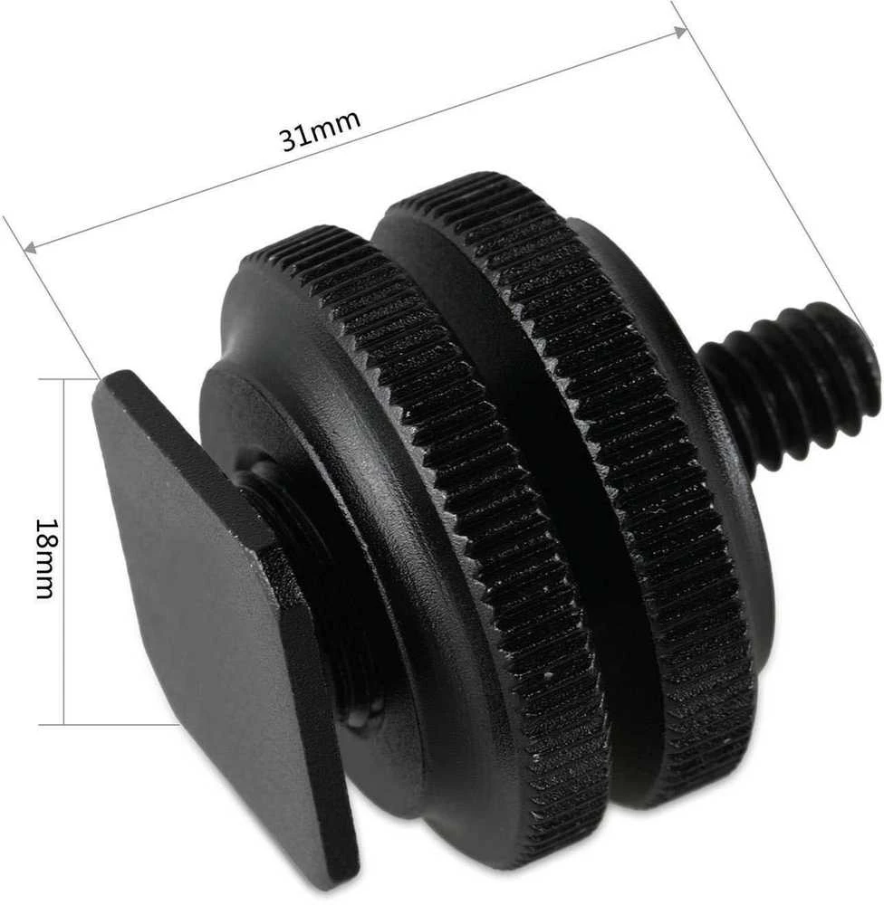 SMALLRIG 1631 COLD SHOE ADPT W/ 3/8" - 1/4" THREAD