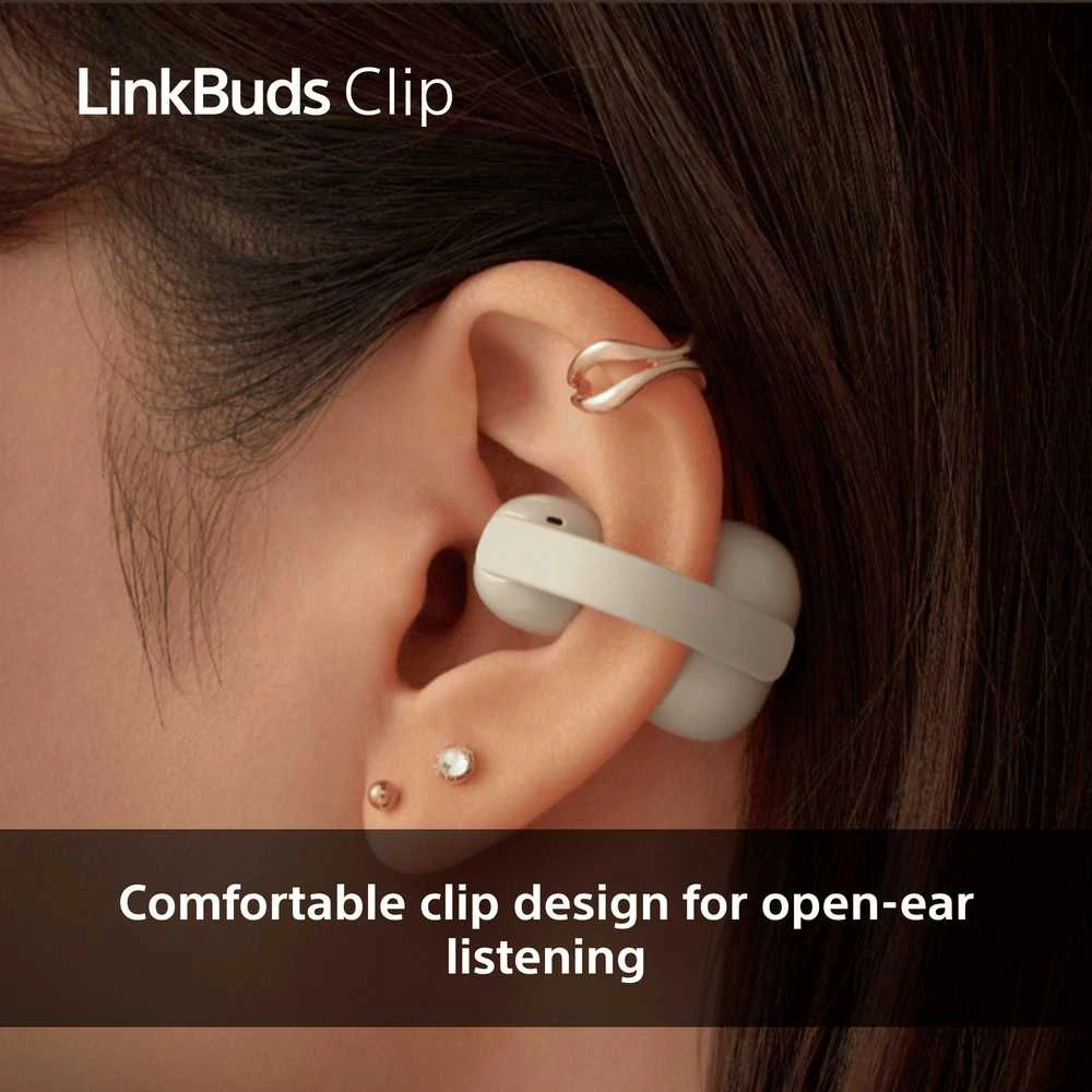 Ausinės Sony | Earbuds | LinkBuds WF-LC900 Clip | Bluetooth | Open-Ear | Greige | Belaidės