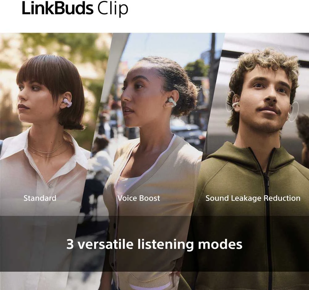 Ausinės Sony | Earbuds | LinkBuds WF-LC900 Clip | Bluetooth | Open-Ear | Lavender | Belaidės