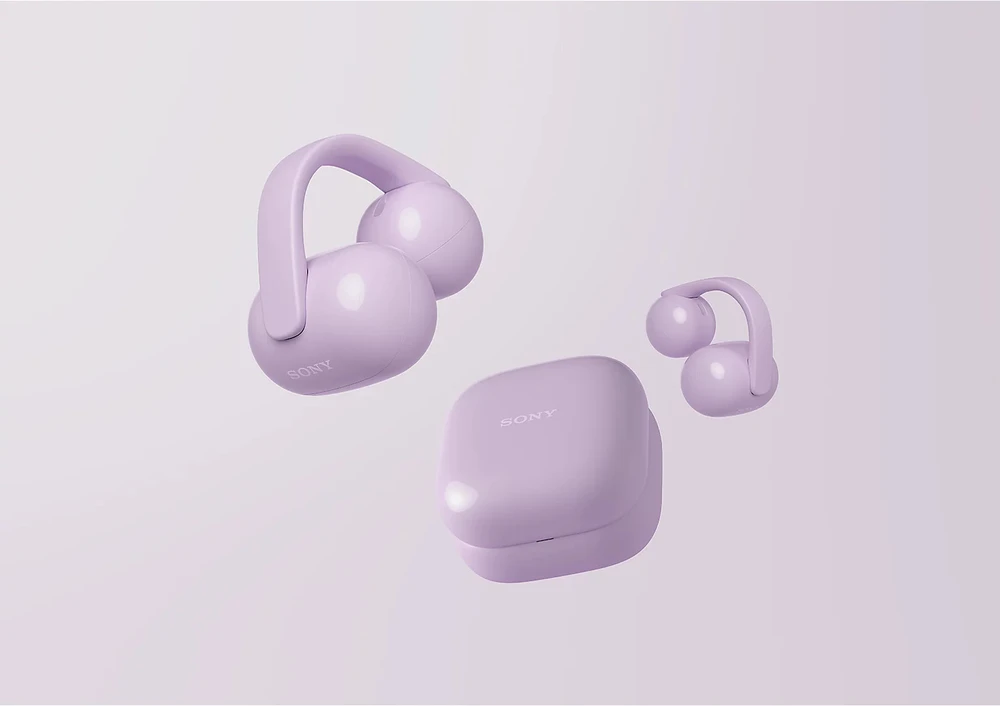 Ausinės Sony | Earbuds | LinkBuds WF-LC900 Clip | Bluetooth | Open-Ear | Lavender | Belaidės