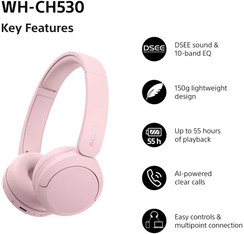 SONY WH-CH530P Ausinės