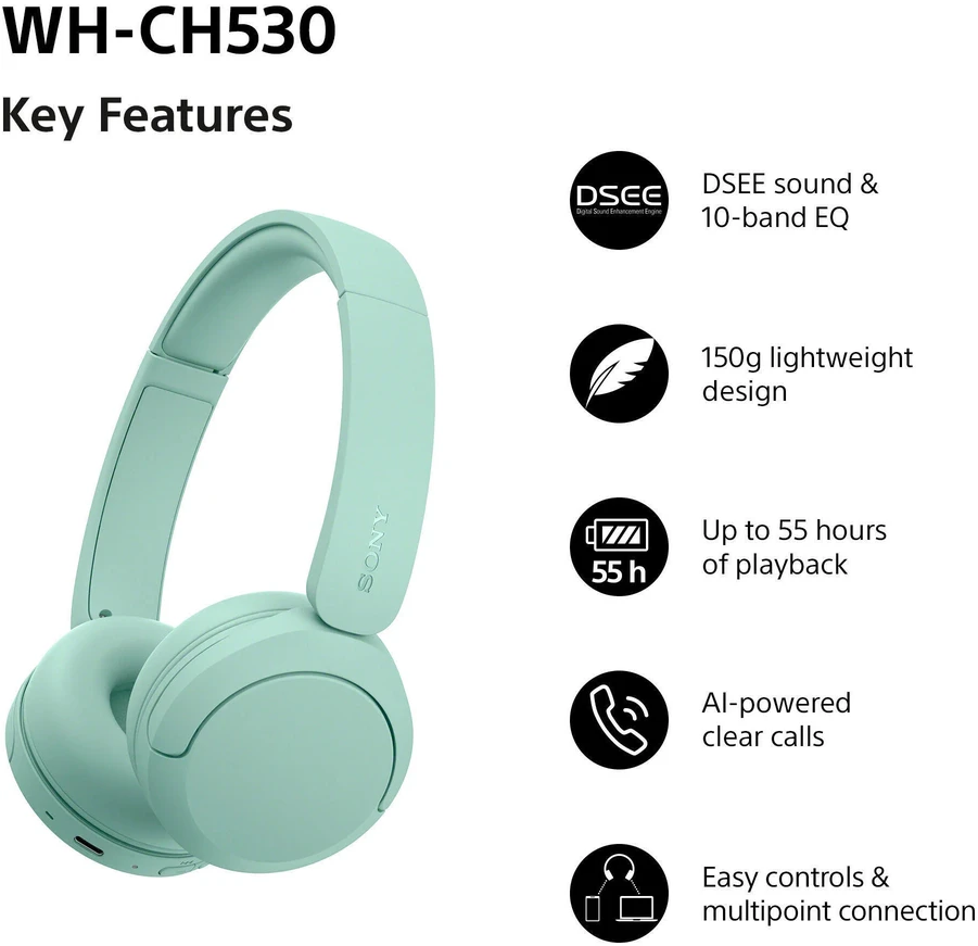 SONY WH-CH530G Ausinės