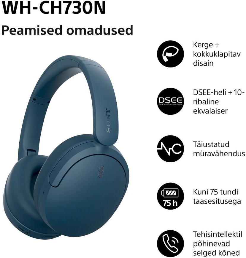 SONY WH-CH730NL Ausinės
