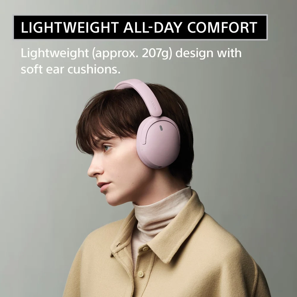 Sony belaidės ausinės WH-CH730N, rožinė