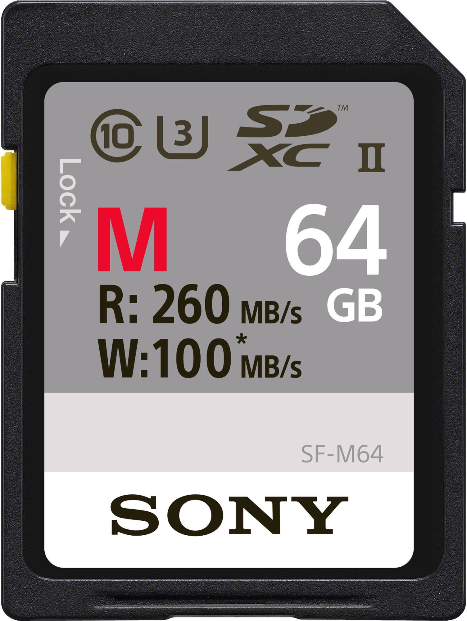 Atminties kortelė Sony | SF-M64 | 64 GB | Micro SDXC | Flash atminties klasė 10