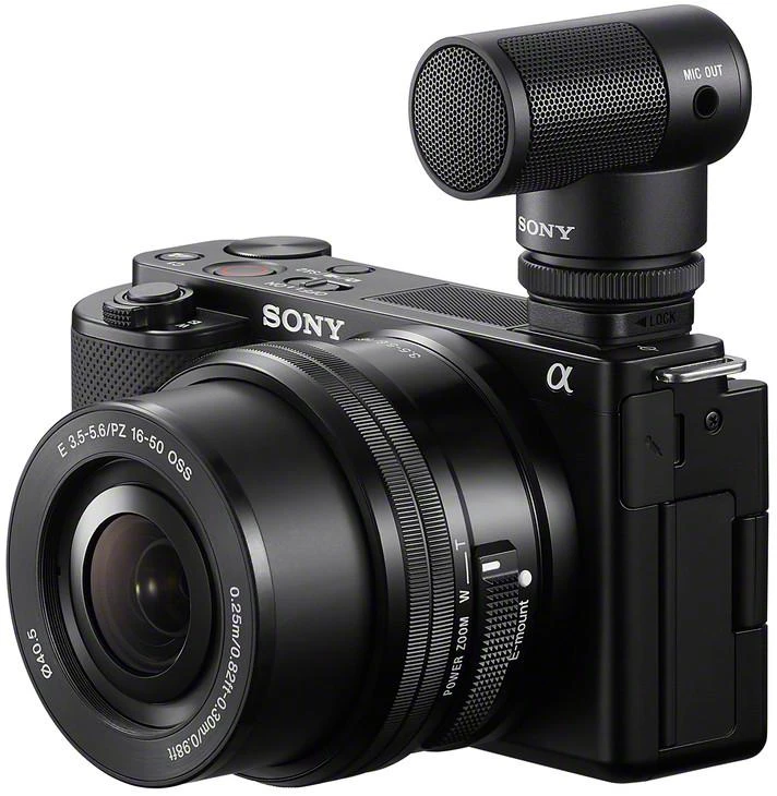 Sony | Šautuvo mikrofonas | ECM-G1 | Dažnio atsakas: 50 Hz - 20000 Hz; Priekinis jautrumas: -36dB (0dB=1V/Pa, 1kHz); Maksimalus įvesties garso slėgio lygis: 125 dB