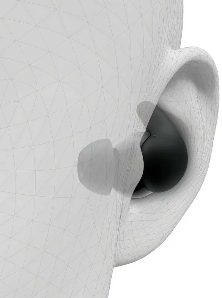 Sony LinkBuds Fit ausinė 3D anatominiame modelyje
