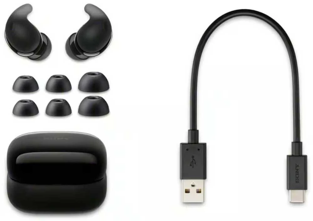 Sony LinkBuds Fit ausinių komplektas su priedais