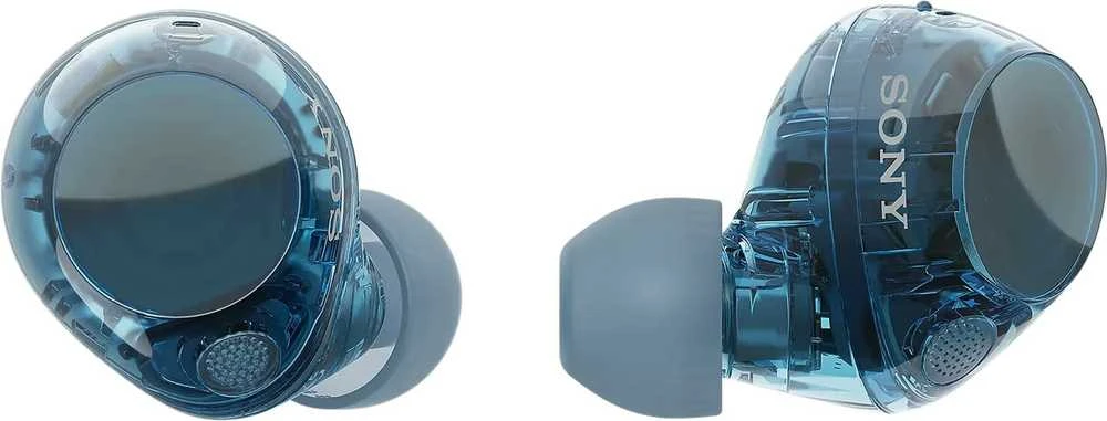 Ausinės Sony WF-C710N, Permatomos mėlynos