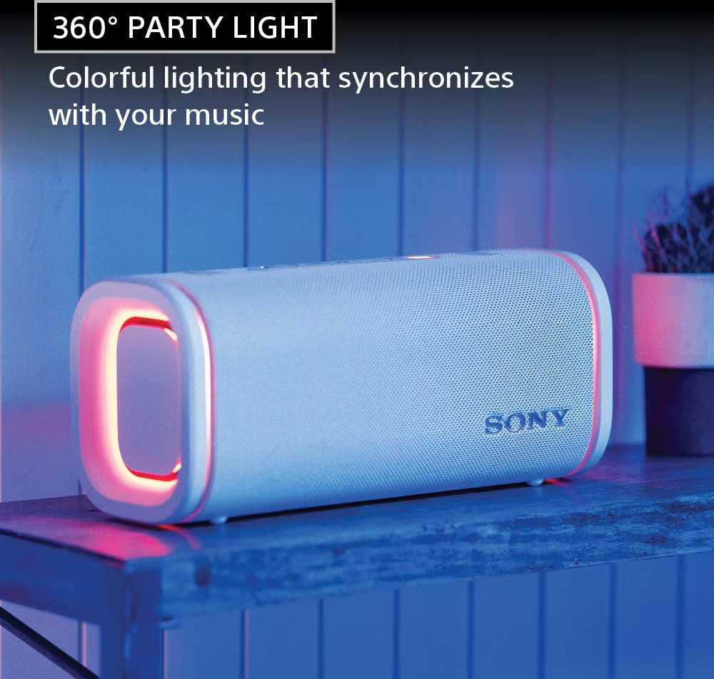 Nešiojama kolonėlė Sony ULT Field 5, Baltos spalvos