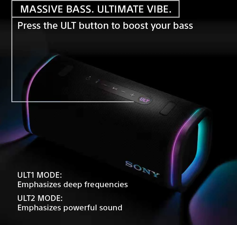 Nešiojama kolonėlė Sony ULT Field 5, Baltos spalvos