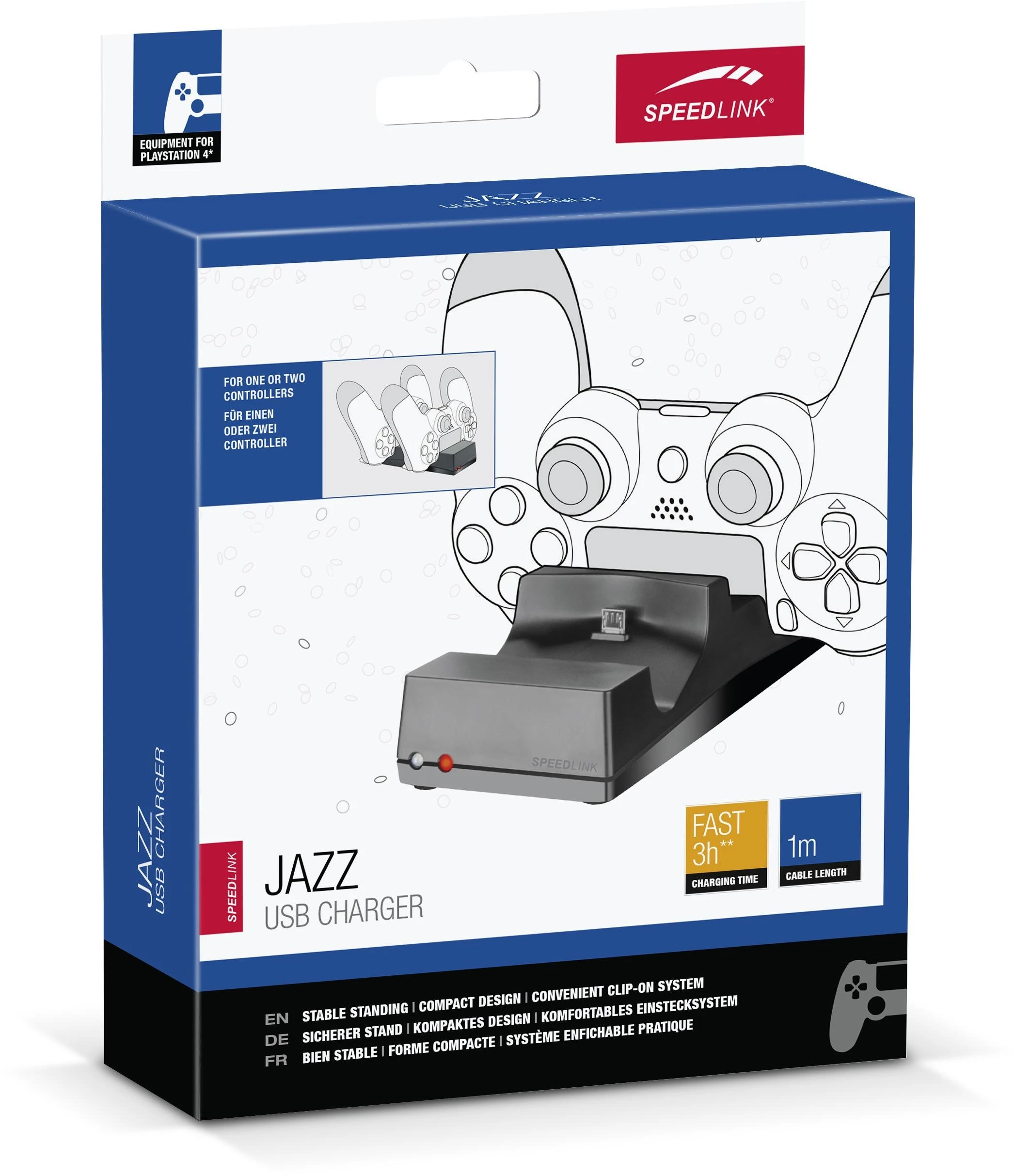 Speedlink | JAZZ USB Charger - for PS4 | SL-450000-BK