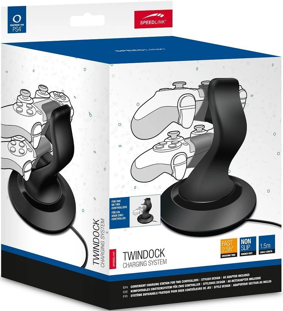 PS4 valdiklio pakrovėjas Speedlink TWINDOCK PS4 SL-4511-BK