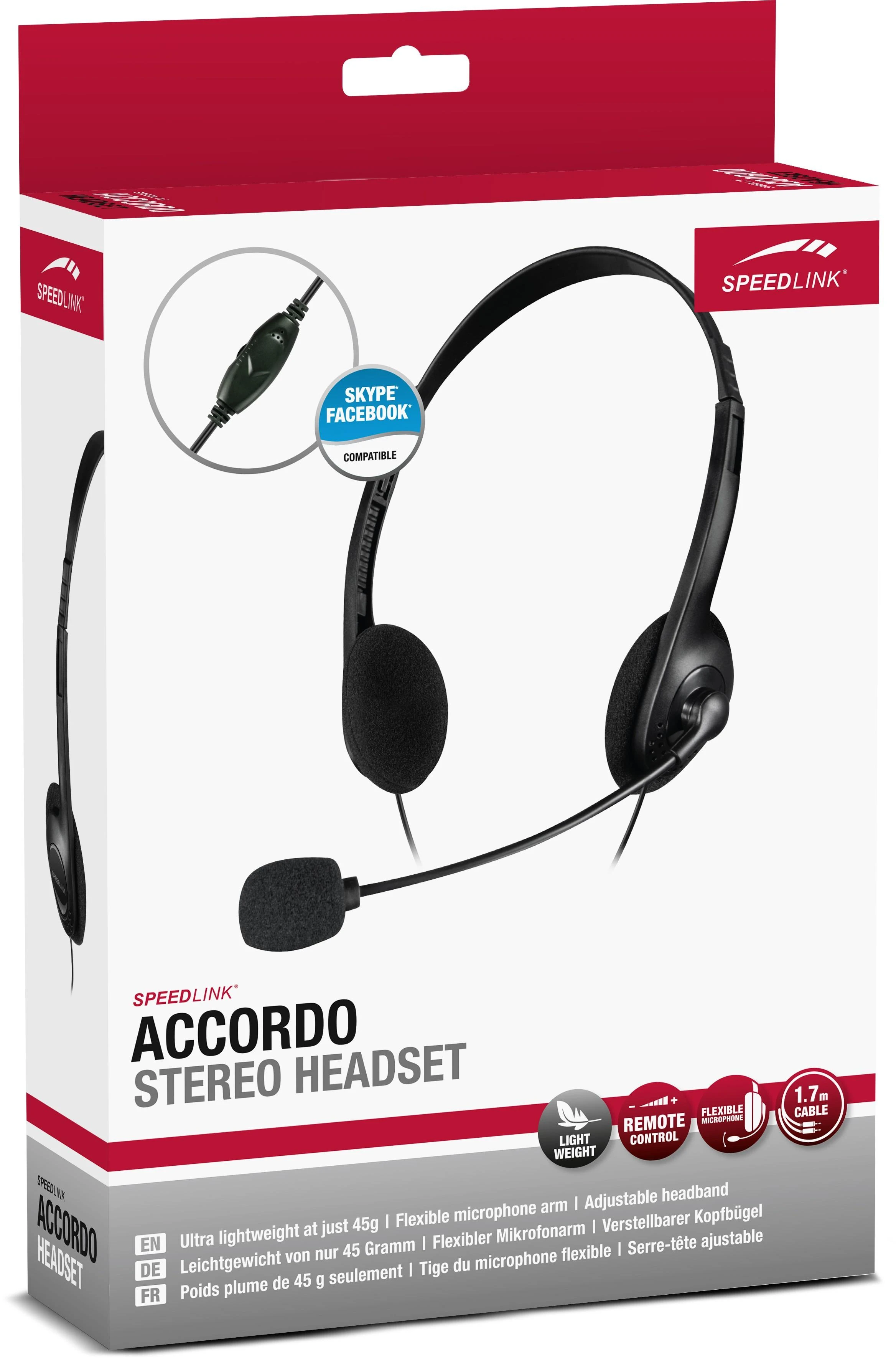 „Speedlink“ ausinės „Accordo“ (SL-870003-BK)