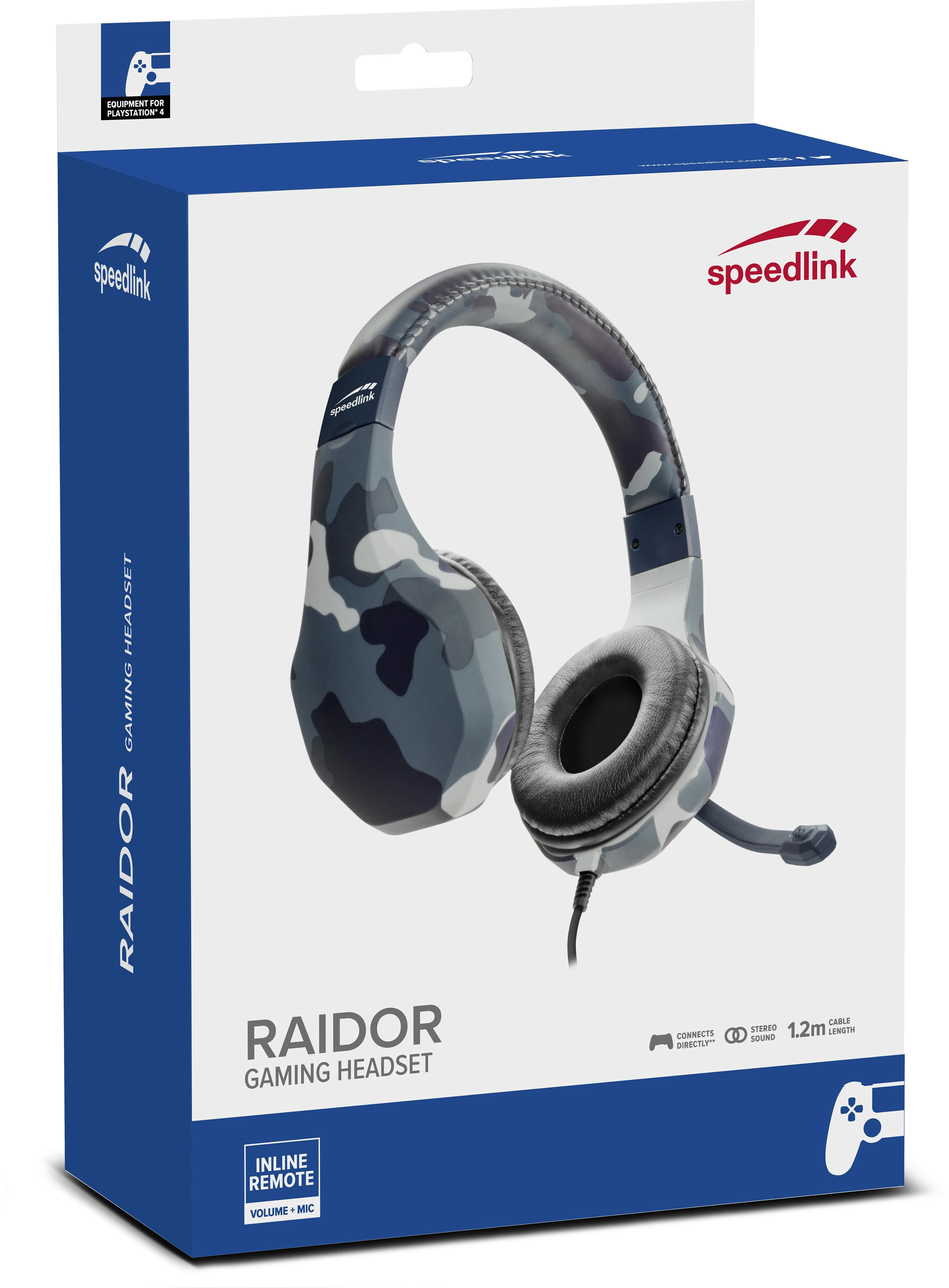 Speedlink Raidor ausinės su kamufliažiniu dizainu