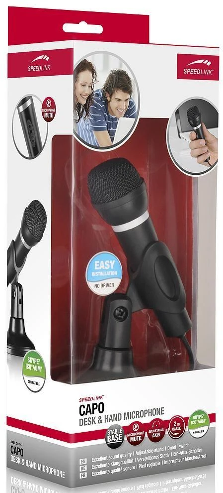 „Speedlink“ mikrofonas „Capo“ (SL-8703-BK)