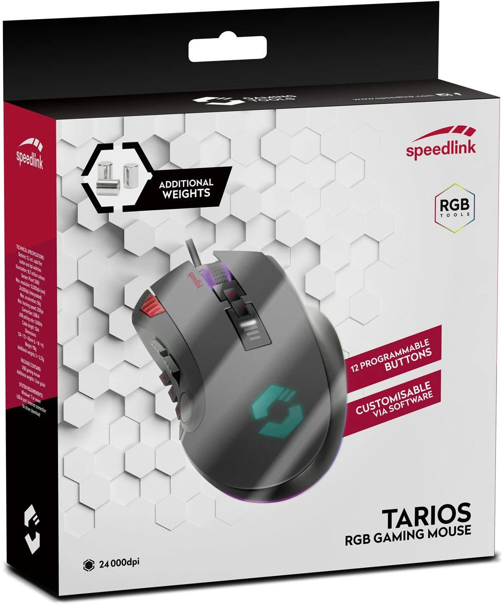 Speedlink pelė Tarios, juoda (SL-680012-BK)