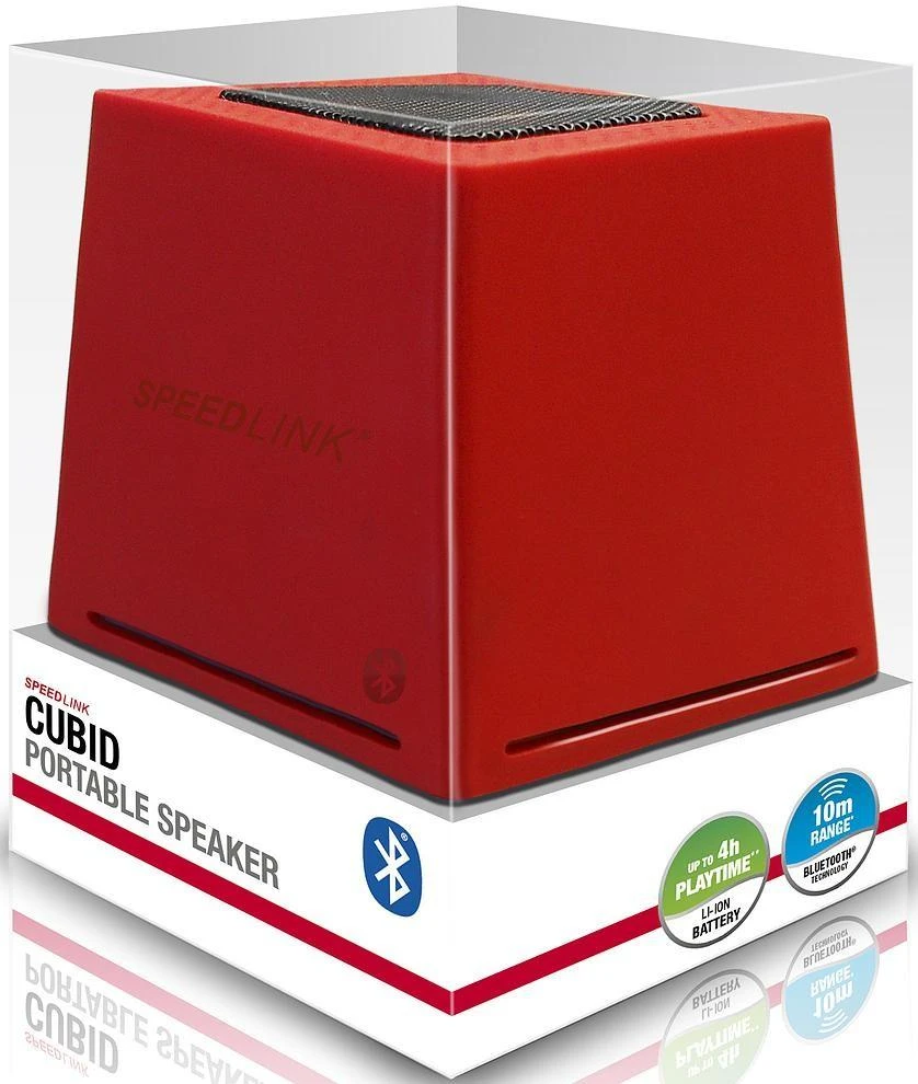 Speedlink garsiakalbis Cubid BT, raudonas (SL-8904-RD)