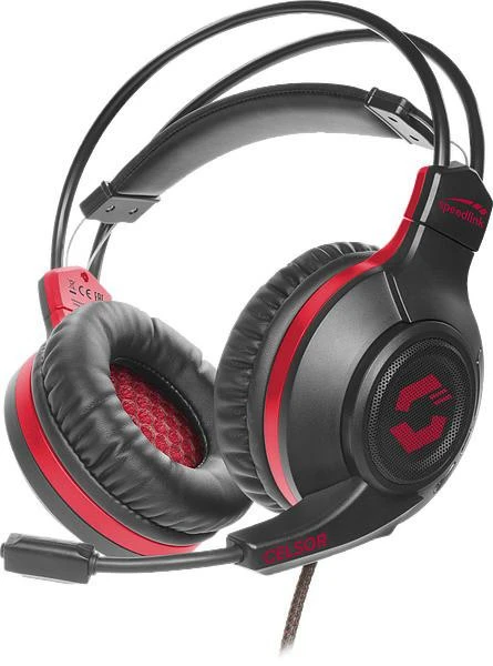 Speedlink ausinės Celsor Gaming, juodos (SL-860011-BK)