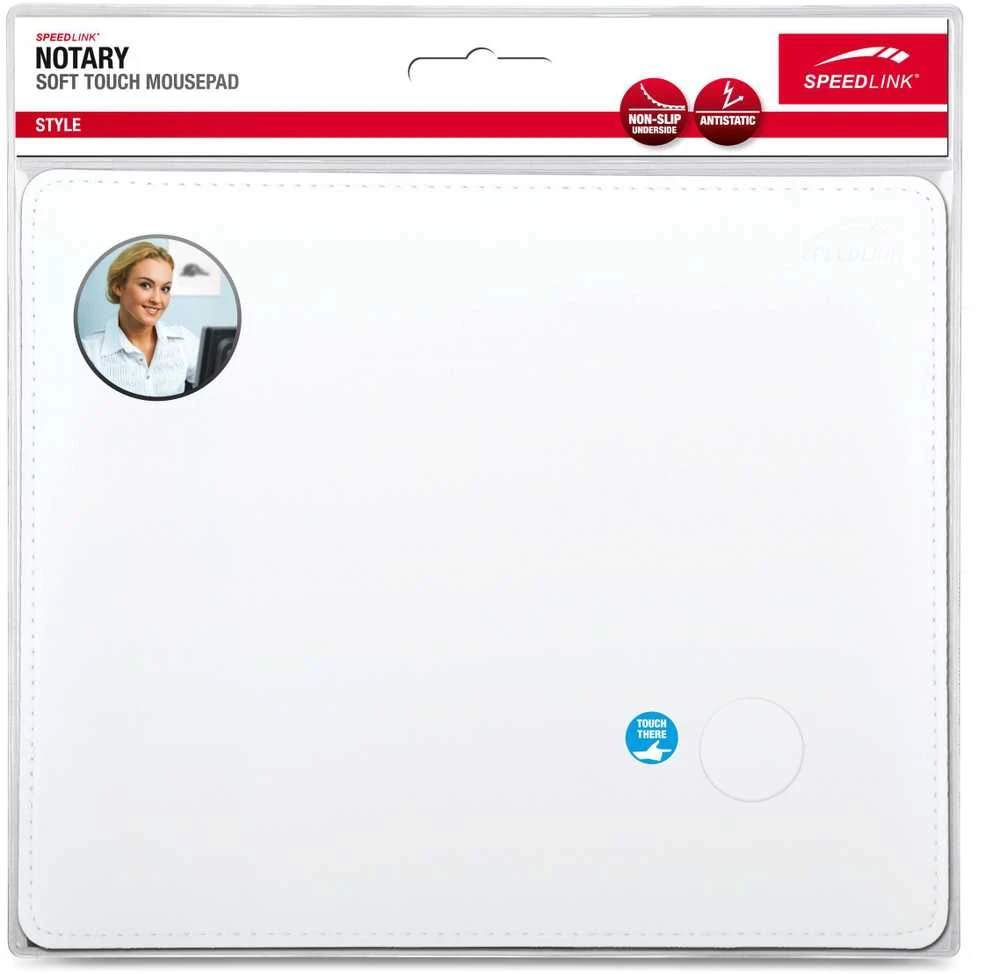 Speedlink Pelės kilimėlis Notary, baltas (SL-6243-LWT)