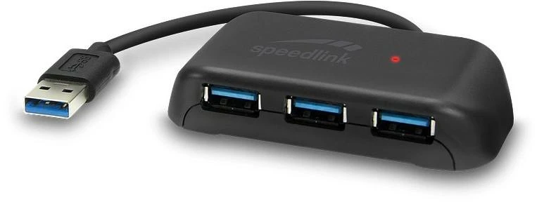 Speedlink USB šakotuvas Snappy Evo 4 prievadų (SL-140109-BK)