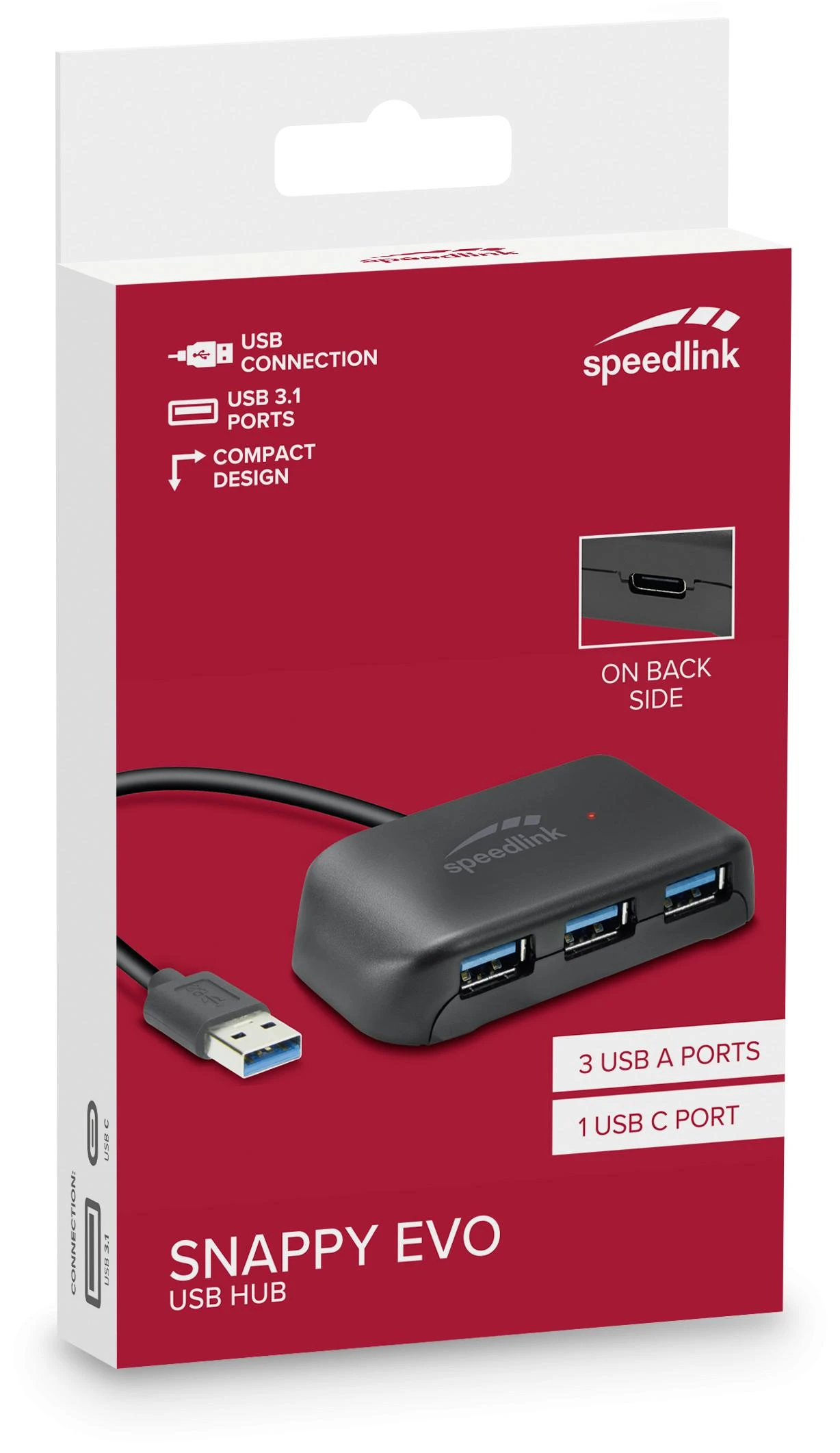 Speedlink SNAPPY EVO USB šakotuvo pakuotė