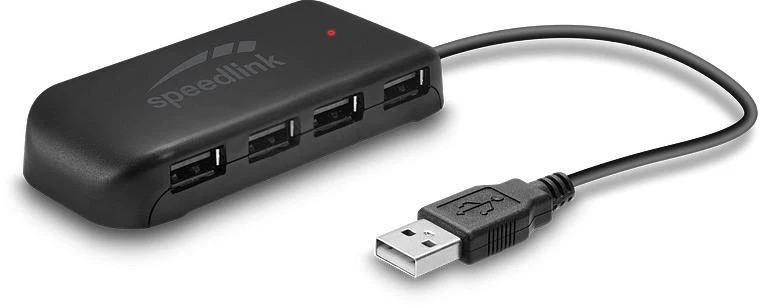 „Speedlink“ USB šakotuvas „Snappy Evo USB 2.0“ 7 prievadų (SL-140005-BK)
