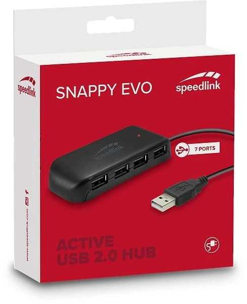 Speedlink Snappy Evo USB šakotuvas pakuotėje