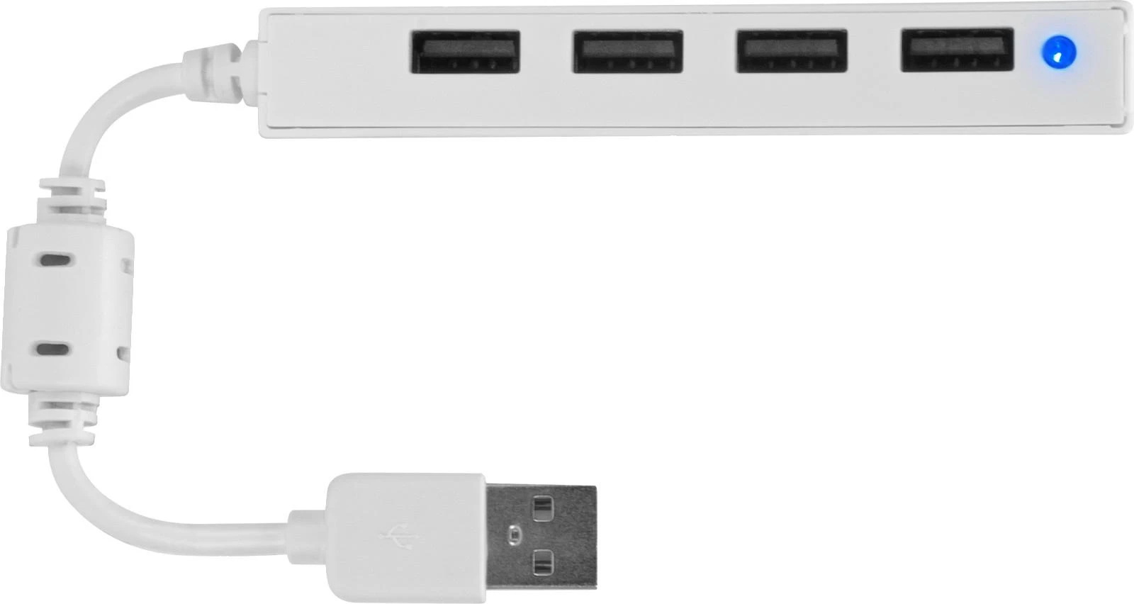 SNAPPY SLIM USB Hub, 4-port, USB 2.0, passive, baltas (SL-140000-WE)