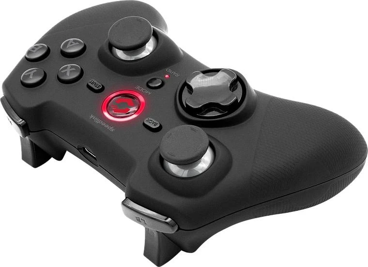 Speedlink – „Rait“ belaidis žaidimų pultas – PC/PS3/Switch/OLED, juodos spalvos, guminis