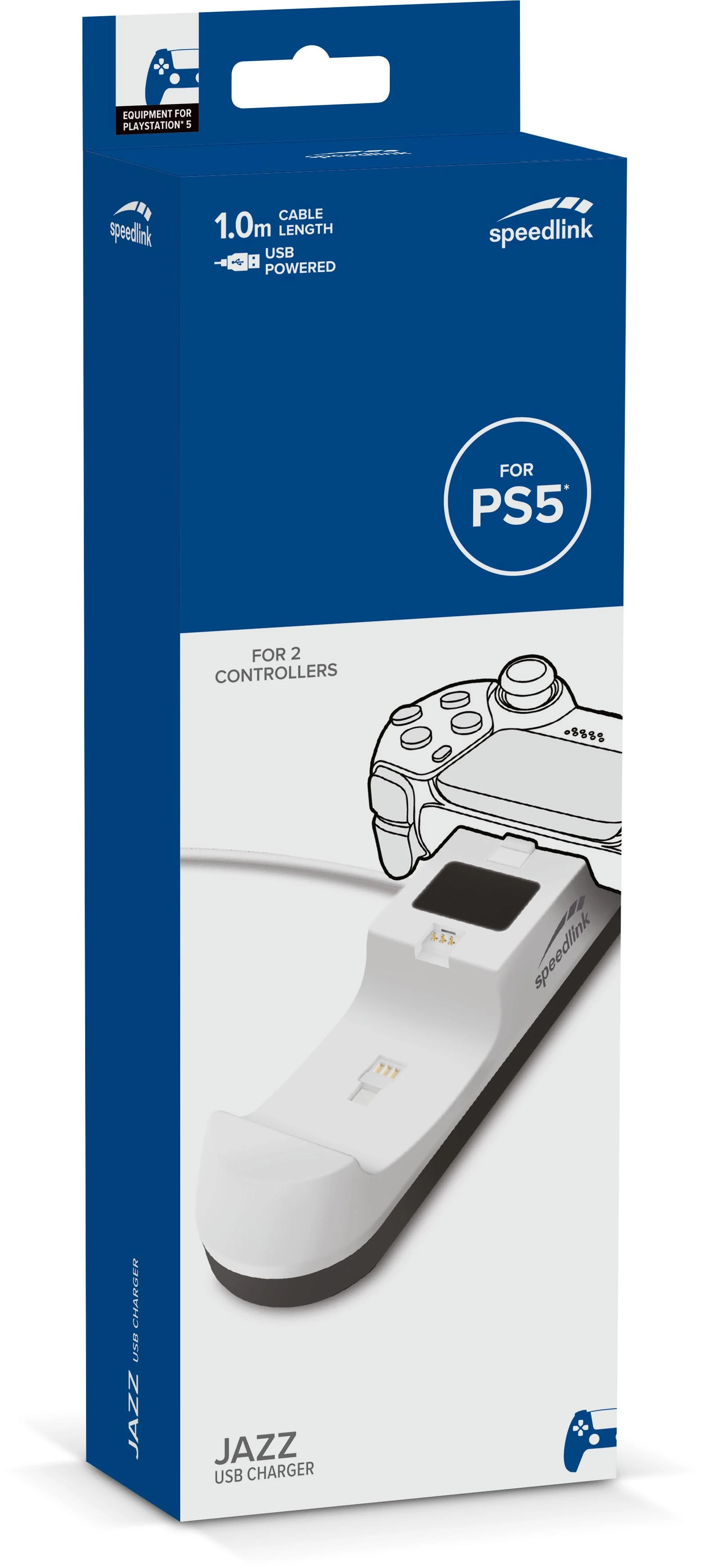 Speedlink žaidimų pulto įkroviklis Jazz PS5 USB (SL460001WE)