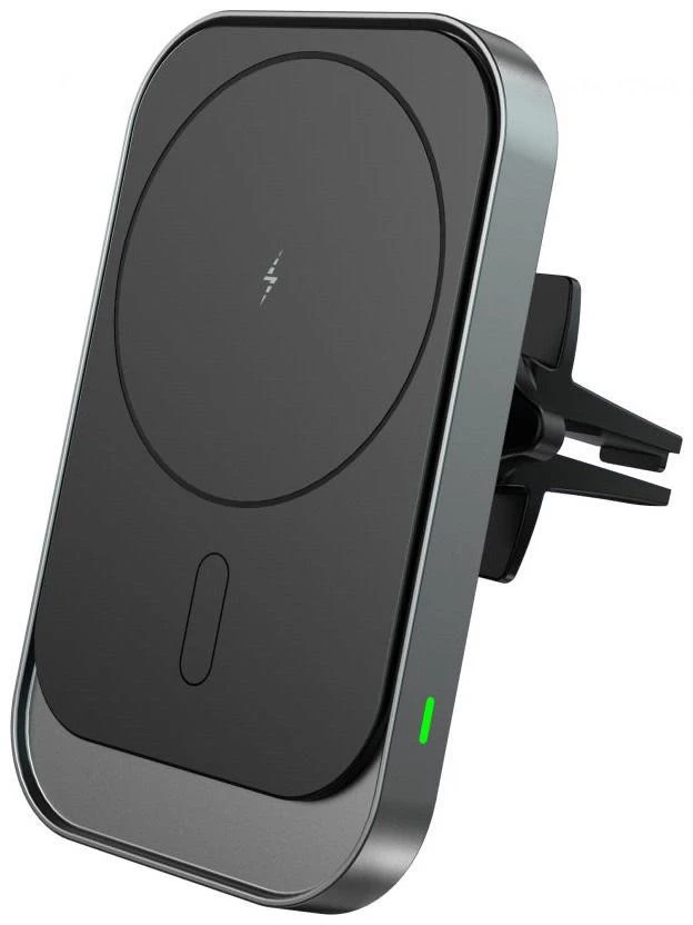 MagSafe Automobilinis laikiklis su 15W belaidžiu įkrovimu for Supply / ventiliacijos grotelėms USB-C Tech-Protect CW19 juodos spalvos
