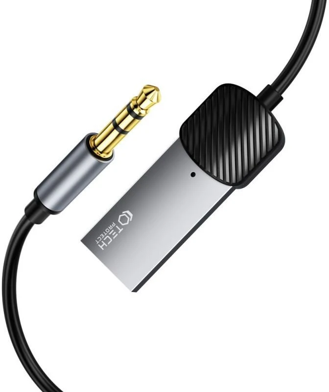 Adapteris Audio Bluetooth AUX Tech-Protect Ultraboost pilkos spalvos