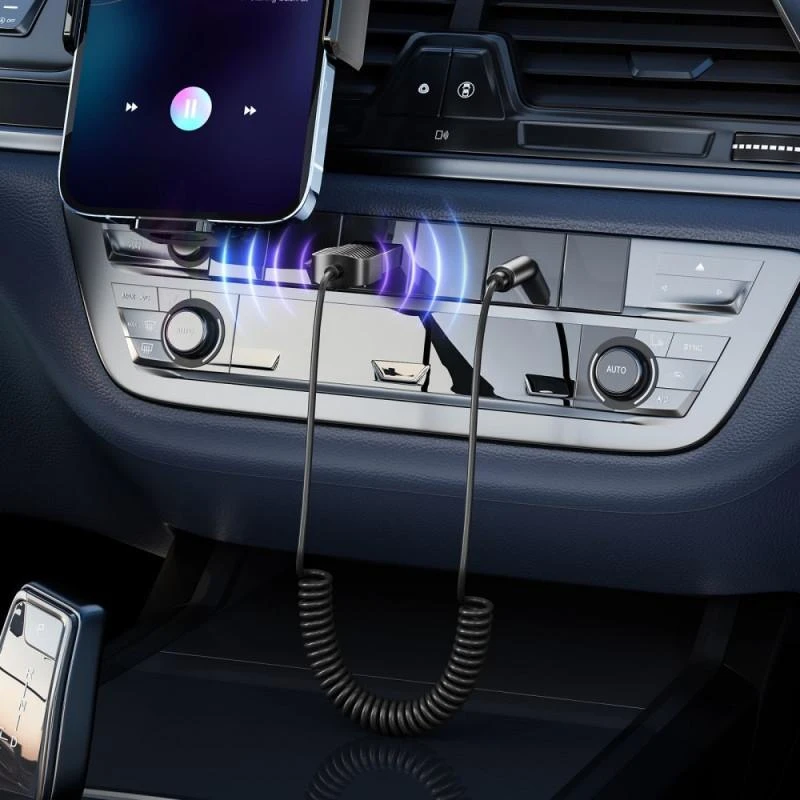 Adapteris Audio Bluetooth AUX Tech-Protect Ultraboost pilkos spalvos