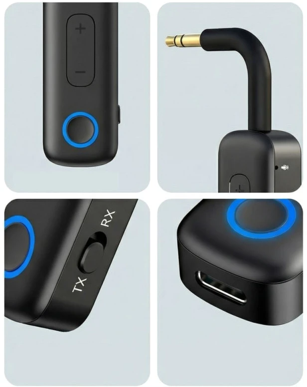 Tech-Protect ULTRABOOST AU02 GARSO ADAPTERIS AUX BLUETOOTH 5.4 Juodas