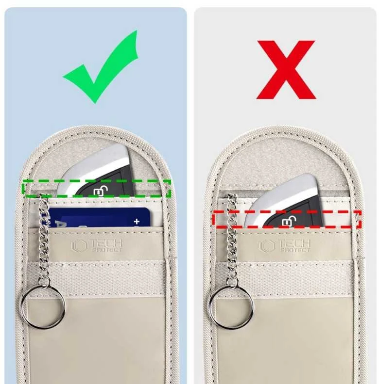 Dėklas Tech-Protect KLR100 RFID Blocking Car Key – dėkals gelsvos spalvos