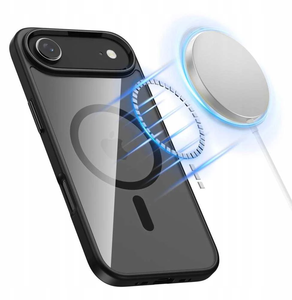 „Tech-Protect MagFlex MagSafe“ dėklas, skirtas „iPhone 17 Air“ – skaidrus, juodas