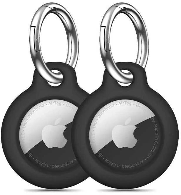 Tech-Protect Rough 2-pack Apple AirTag – dėklas telefonui juodos spalvos