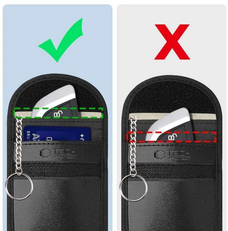 Tech-Protect KLR100 RFID Blocking Car Key - dėklas juodos spalvos