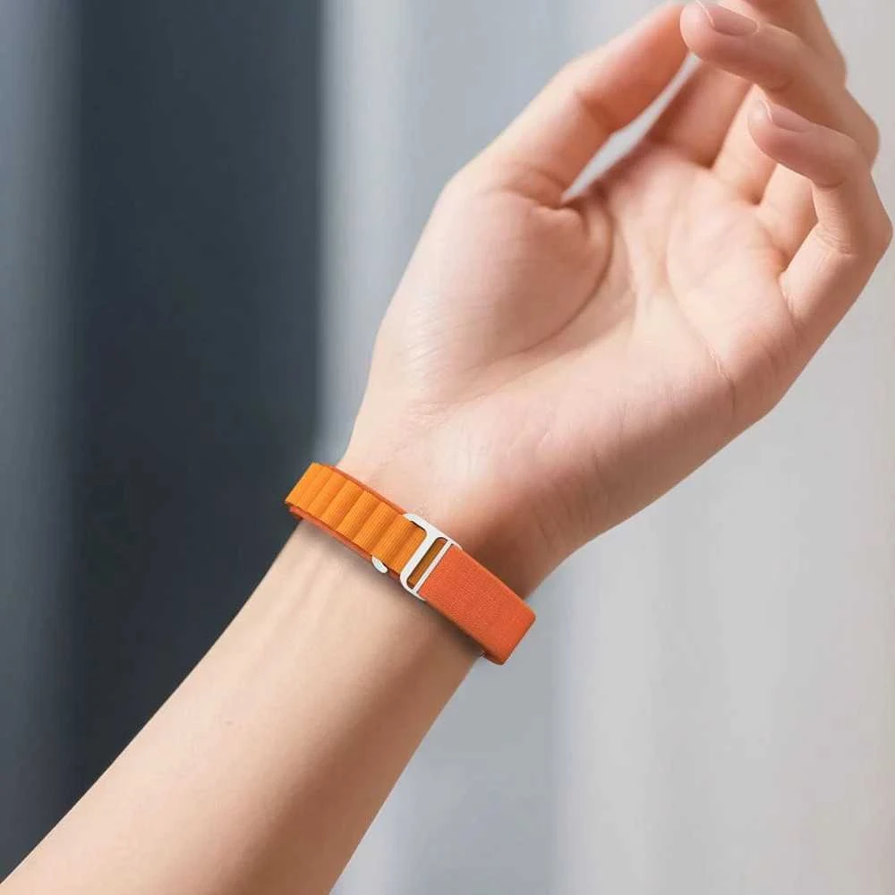 Tech-Protect Nylon Pro apyrankė skirta Xiaomi Smart Band 8 / 9 / 10 / NFC – gelsva