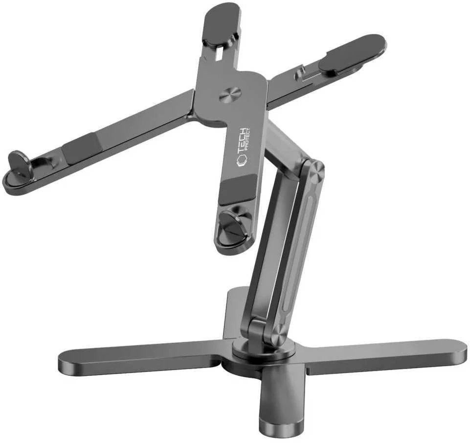 Tech-Protect ULS200 stovas, universalus nešiojamiems kompiuteriams iki 16″ – pilkos spalvos