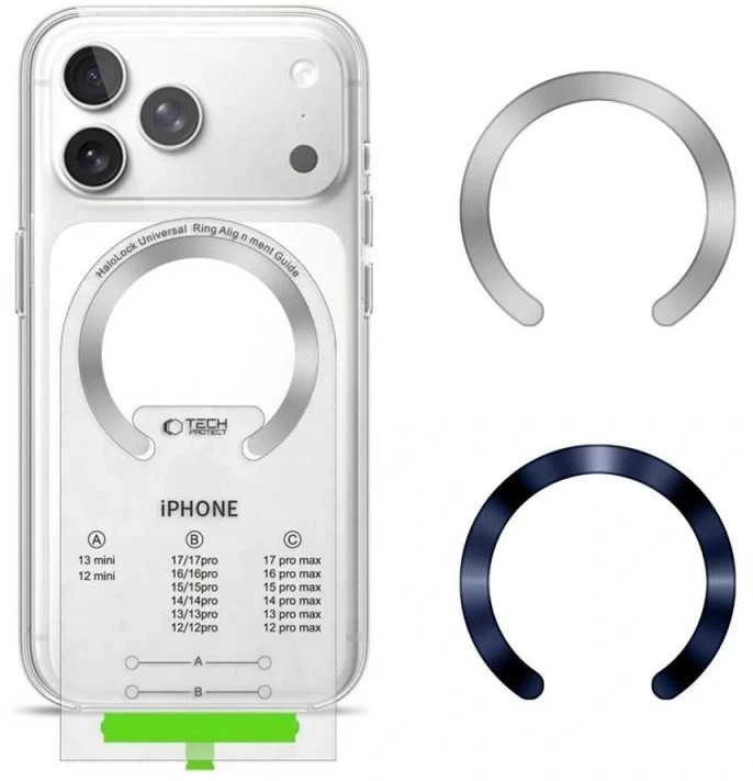 Tech-Protect MMP-210 magnetic MagSafe Ring 2-pack DEEP Mėlynas & Sidabrinis