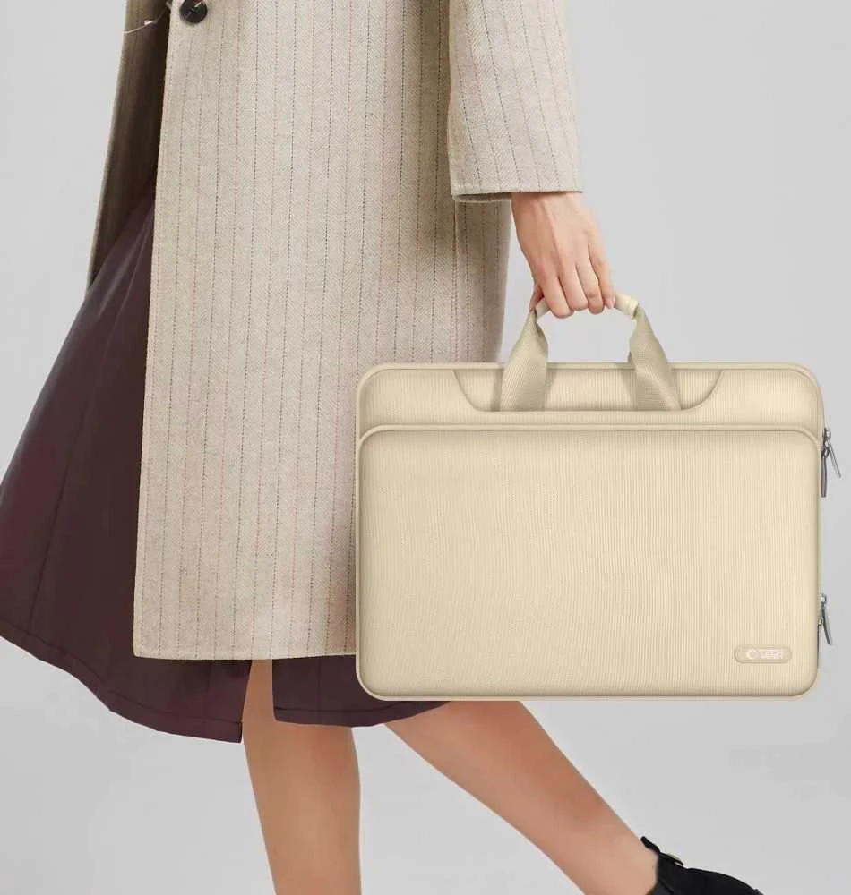 Tech-Protect Pocket 13-14 Nešiojamas kompiuteris Bag - rusvai gelsvas