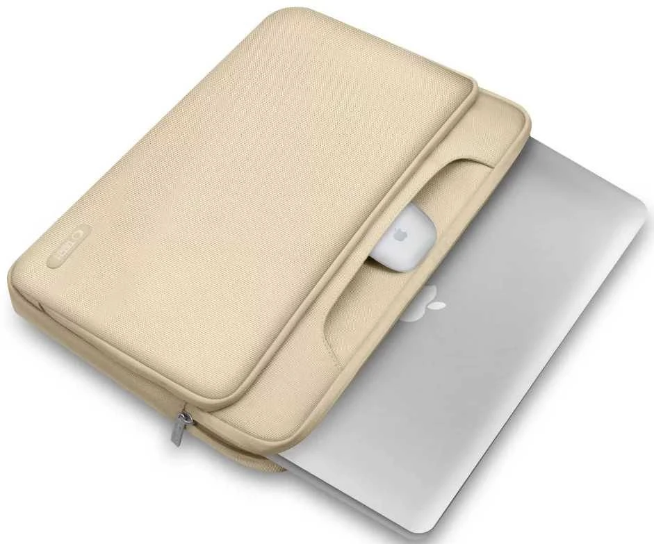 Tech-Protect Pocket 13-14 Nešiojamas kompiuteris Bag - rusvai gelsvas