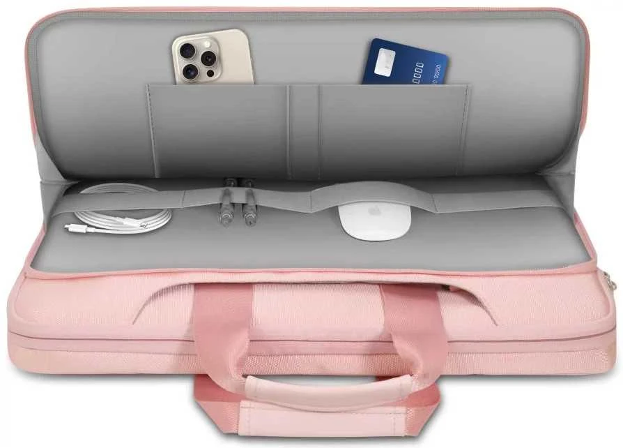 Tech-Protect Pocket 15-16 Nešiojamas kompiuteris Bag - Rožinė