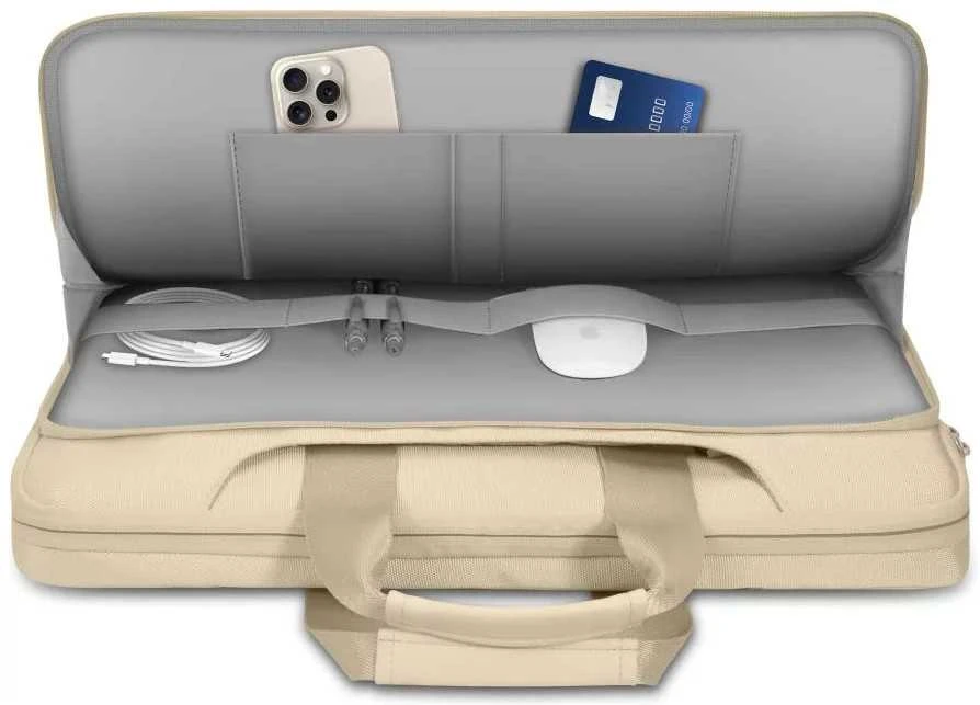 Tech-Protect Pocket 13-14 Nešiojamas kompiuteris Bag - rusvai gelsvas