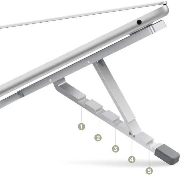 Tech-Protect ULS300 laptop stovas – sidabrinės spalvos